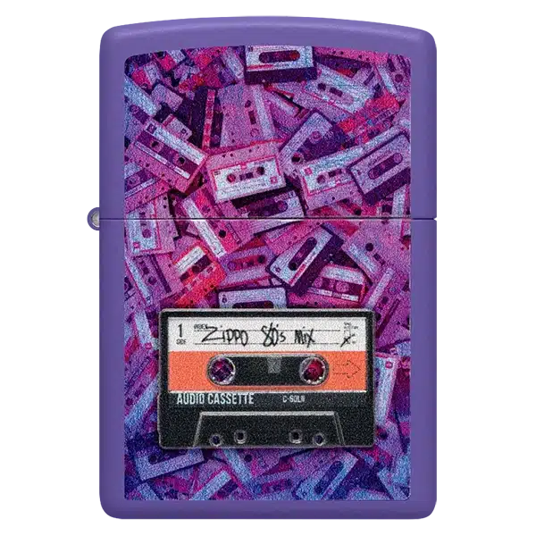 Encendedor Zippo 80s Cassette Tape Morado ZP48521