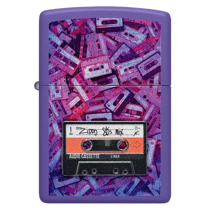 Encendedor Zippo 80s Cassette Tape Morado ZP48521
