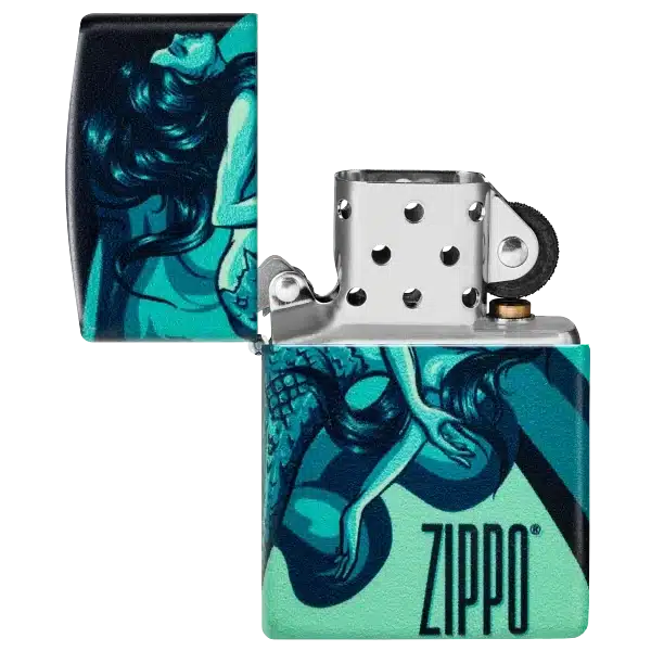 Encendedor Zippo Mermaid Zippo Design Turquesa ZP48605