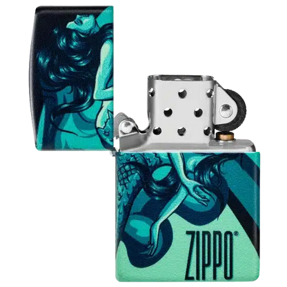 Encendedor Zippo Mermaid Zippo Design Turquesa ZP48605
