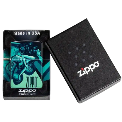 Encendedor Zippo Mermaid Zippo Design Turquesa ZP48605