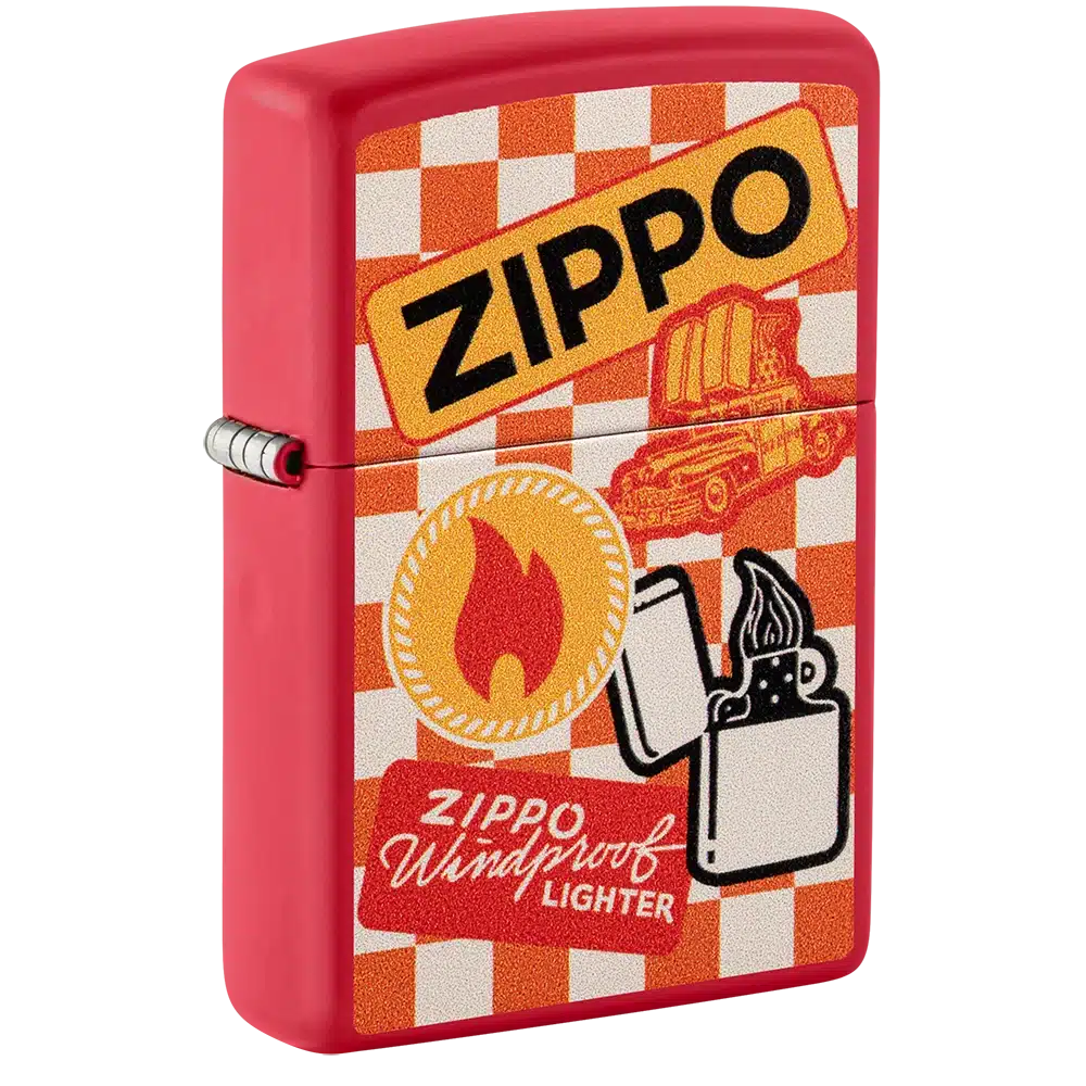 Encendedor Zippo Retro Zippo Design Rojo ZP48998
