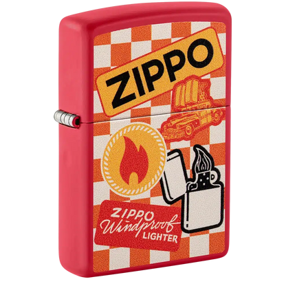 Encendedor Zippo Retro Zippo Design Rojo ZP48998