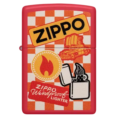 Encendedor Zippo Retro Zippo Design Rojo ZP48998