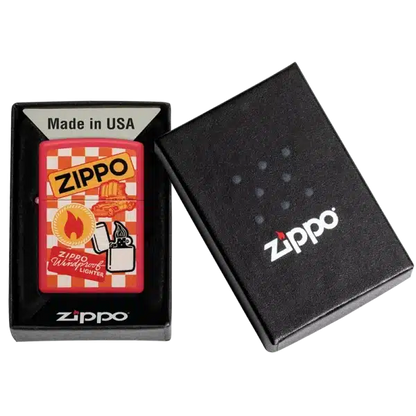 Encendedor Zippo Retro Zippo Design Rojo ZP48998