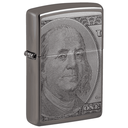 Encendedor Zippo Currency Dolar Design Plateado ZP49025