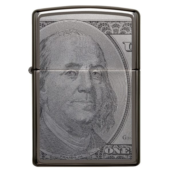 Encendedor Zippo Currency Dolar Design Plateado ZP49025