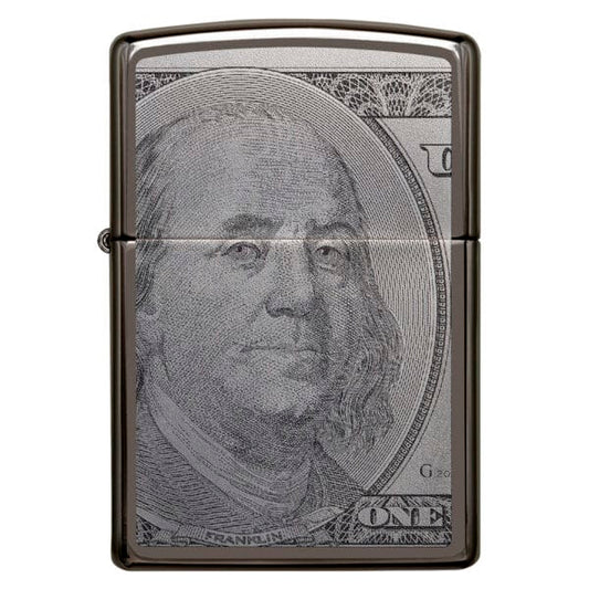 Encendedor Zippo Currency Dolar Design Plateado ZP49025