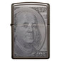 Encendedor Zippo Currency Dolar Design Plateado ZP49025