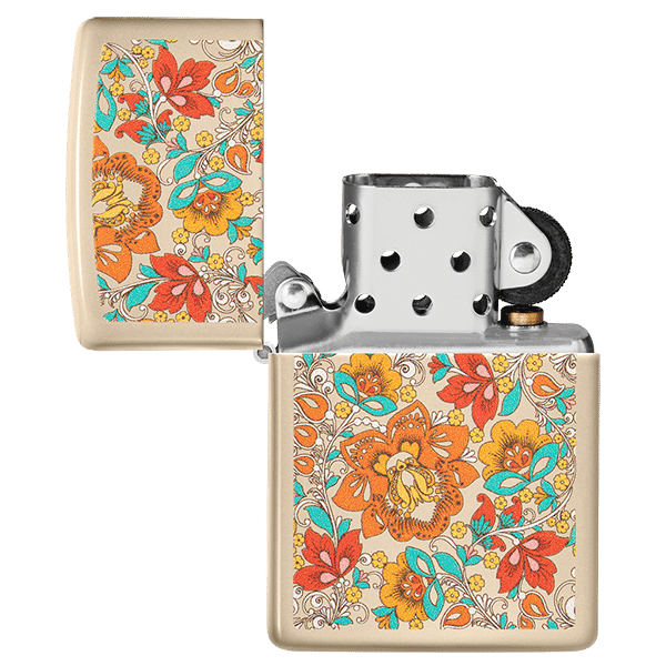 Encendedor Zippo Vintage Floral Design Rosa ZP49770