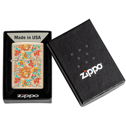 Encendedor Zippo Vintage Floral Design Rosa ZP49770