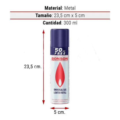 Gas Butano Ronson 300ml