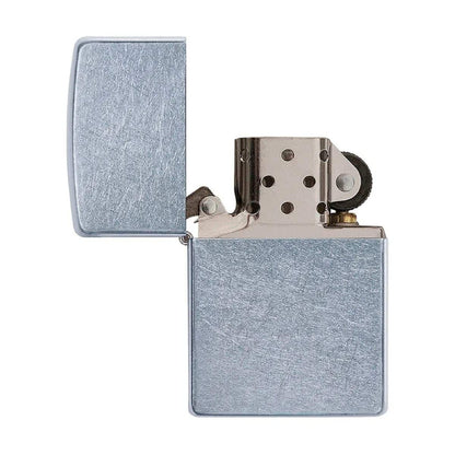 Encendedor Zippo Lighter Street Chrome Plateado Zp207
