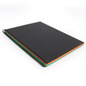Croquera Bond colores 80gr Tapa Negra (21,6x27,9cm, 100hj)