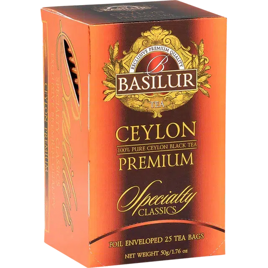 Te Basilur Negro Ceylon Premium 25 bolsas