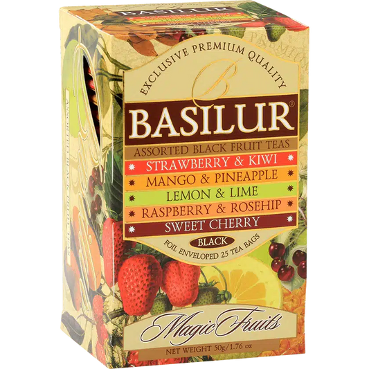 Te Basilur Magic Fruits Negro Assorted  25 bolsas