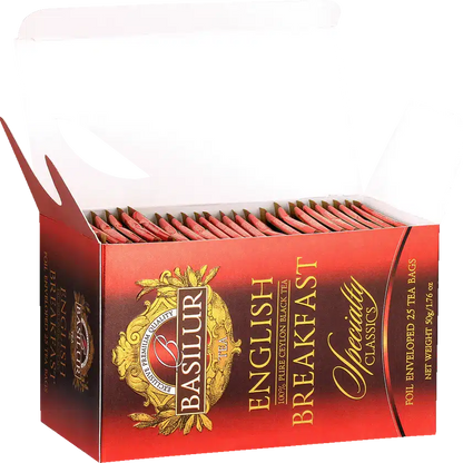 Te Basilur Pack 3 Cajas  English Breakfast 25 Bolsas