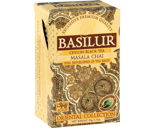 Te Basilur Negro Masala Chai 25 bolsas