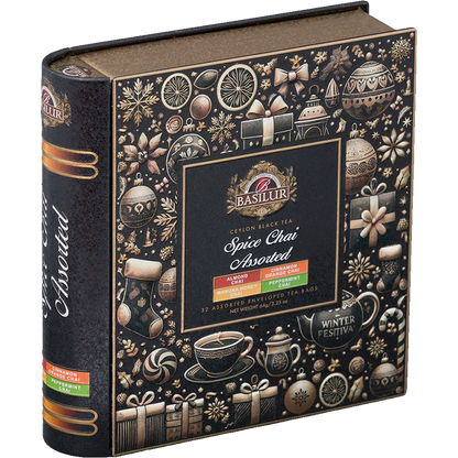 Te Basilur Teabook Assorted Spice Chai 32 Bolsas