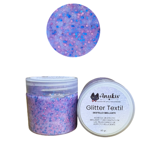 Pasta Glitter Textil Glamur 60 Grs