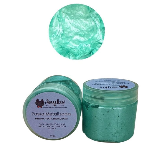 Pasta Textil Metalica Frosdted Mint 60 Grs.