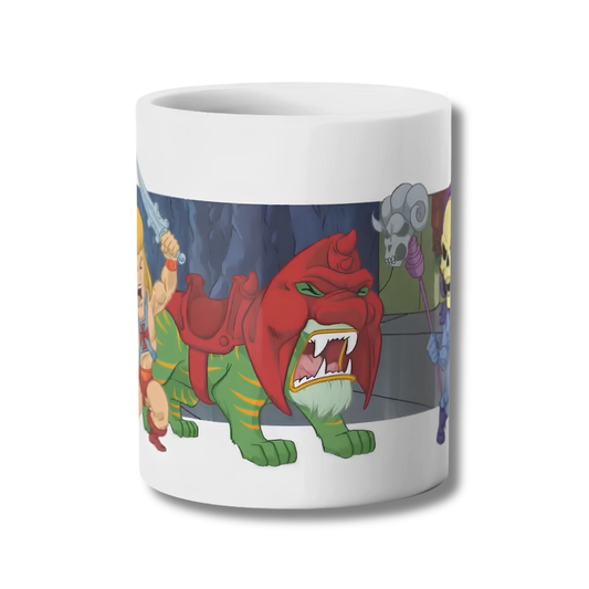 He-Man Battle Cat Skeletor Amos del Universo Taza 325ml