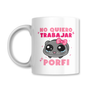 No Quiero Trabajar Porfi Meme Gato Taza 325ml