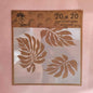 Stencil 20X20  Botanica Hojas BT 405