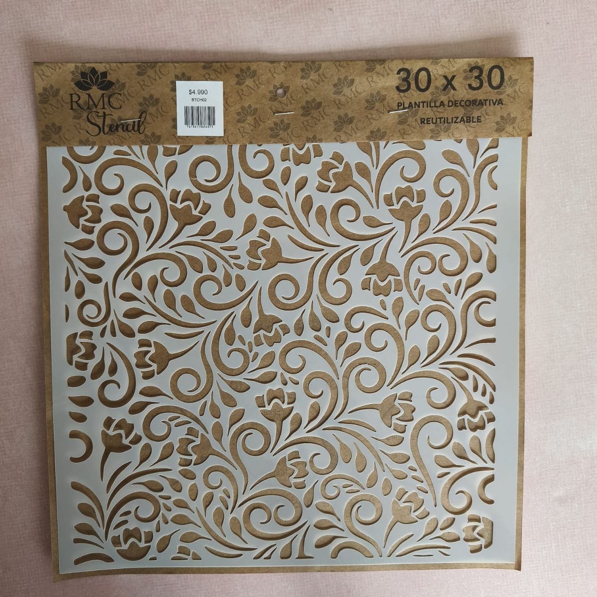 Stencil 30x30 Fondo Floral BTCH02