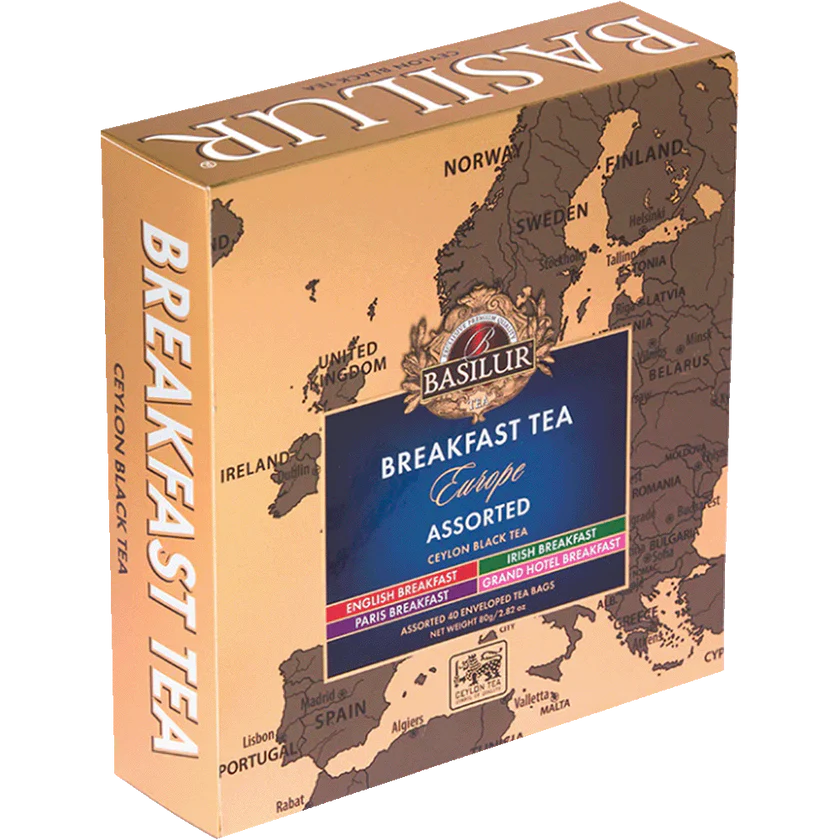 Te Basilur Caja Gift Europe Breakfast Assorted 40 bolsas