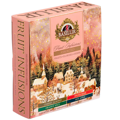 Te Basilur Caja Gift Fruit Infusions Assorted Navidad 40 Bolsas