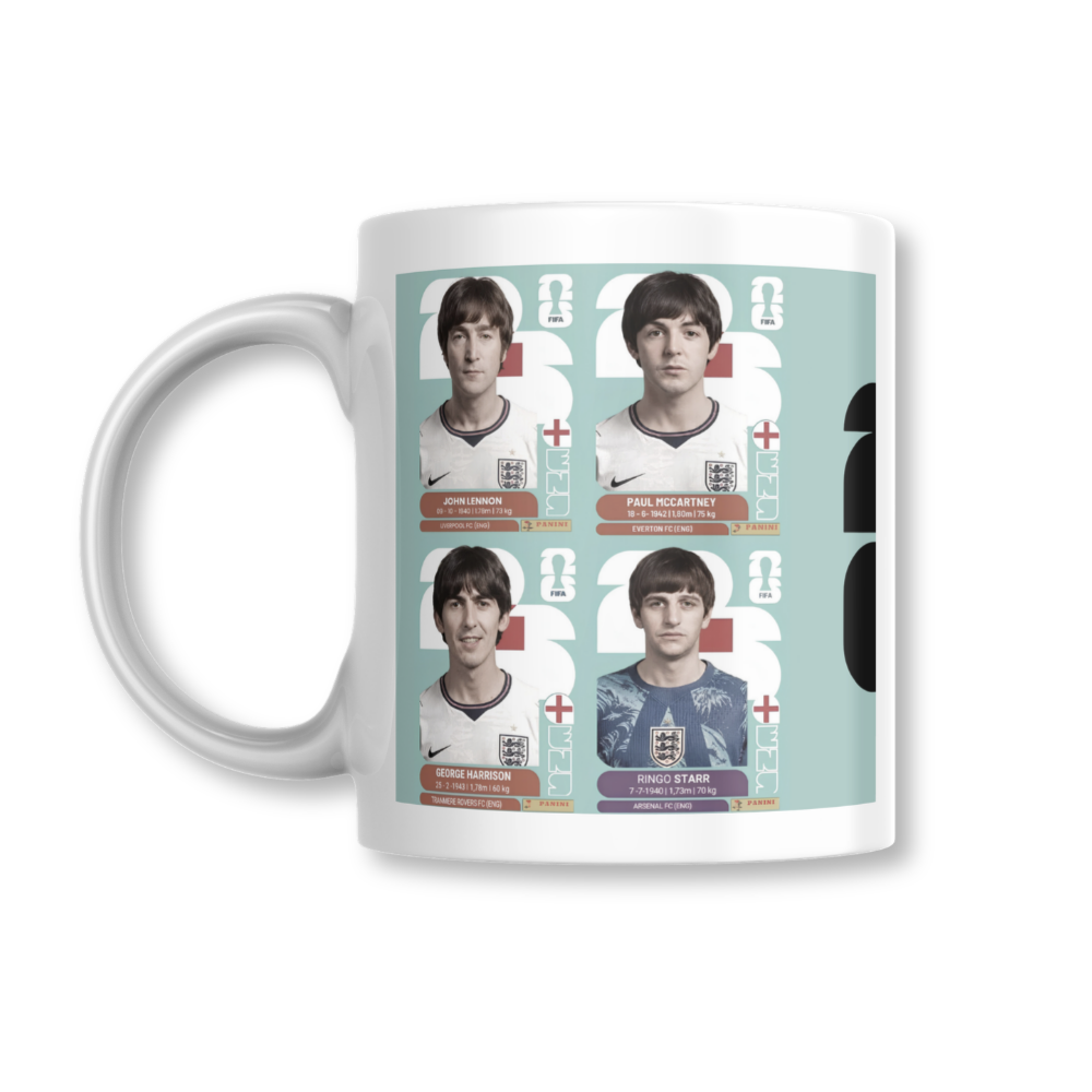 The Beatles FIFA Mundial Futbol 2026 Taza 325ml