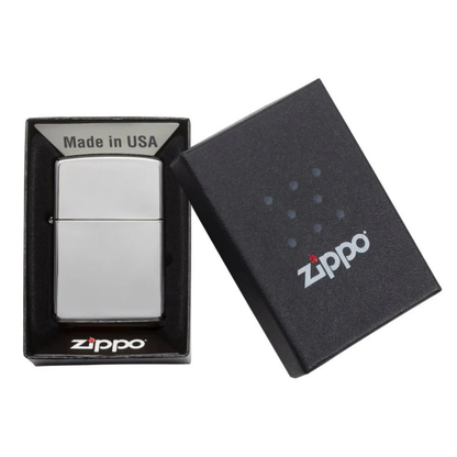 Encendedor Zippo High Polish Chrome Plateado ZP250