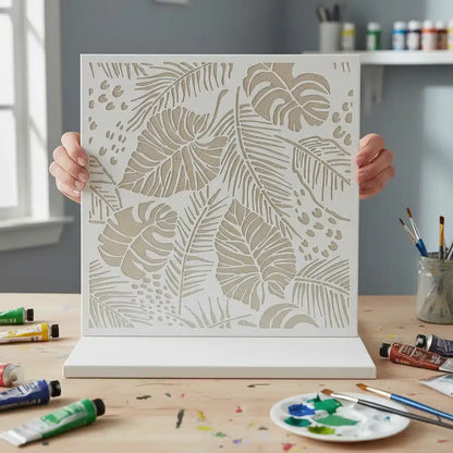 Stencil 30x30 Botanica Trama Hojas