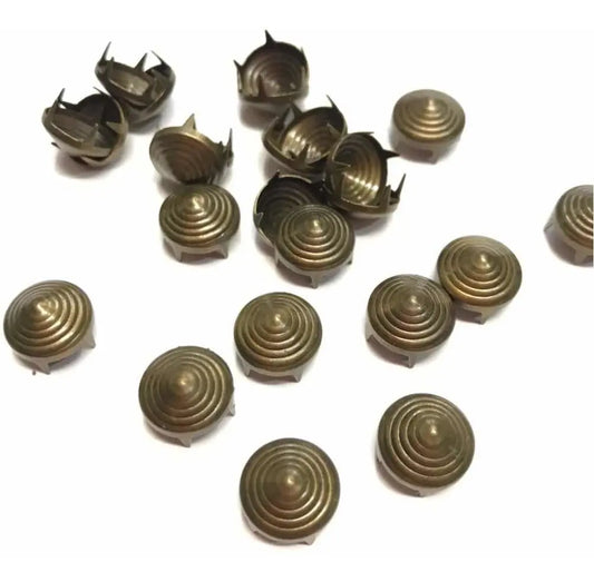 Adorno Circular Estampado Envejecido 9mm P20 Und. C8338
