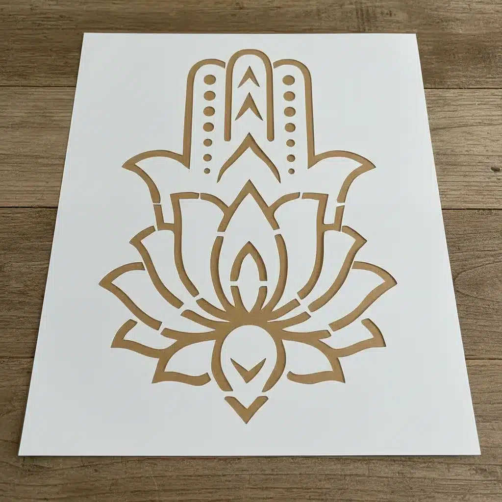 Stencil 25X30  Mano Fatima 01