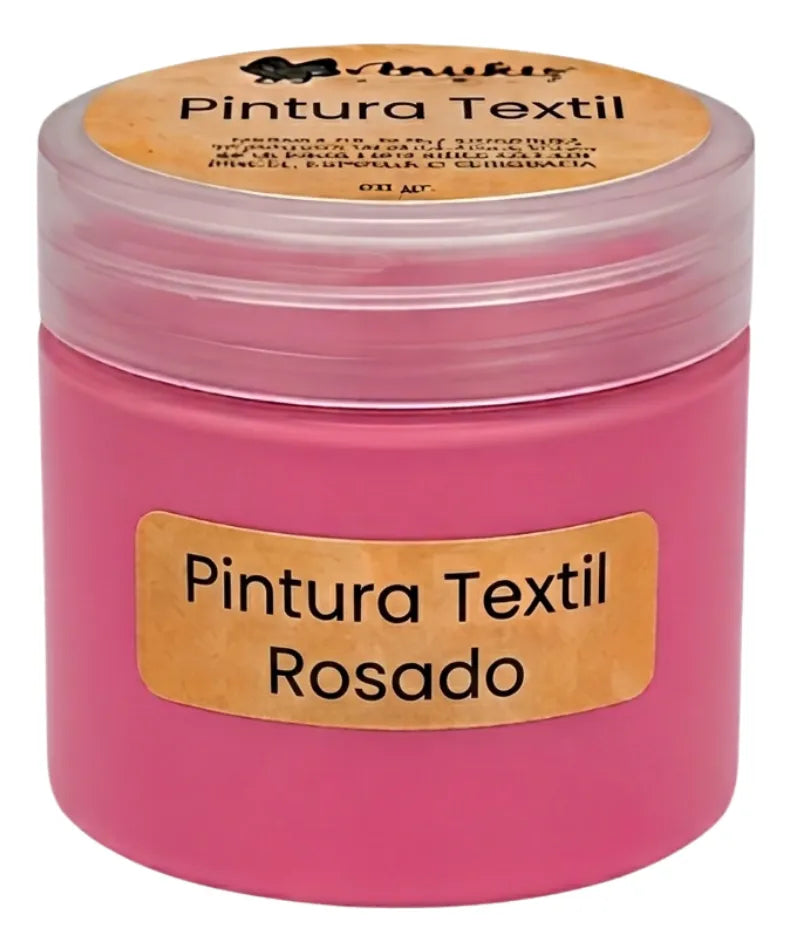 Anukis Pintura Textil y Serigráfica Rosado 60 grs.