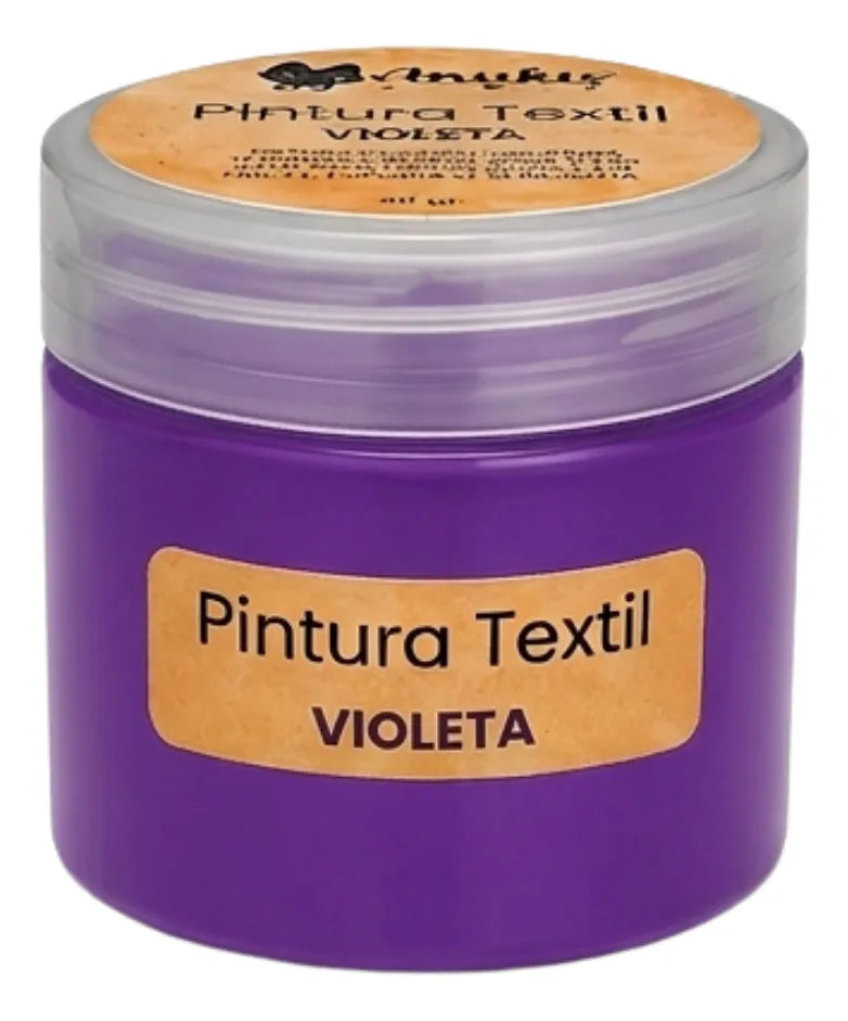 Anukis Pintura Textil y Serigráfica Violeta 60 grs.