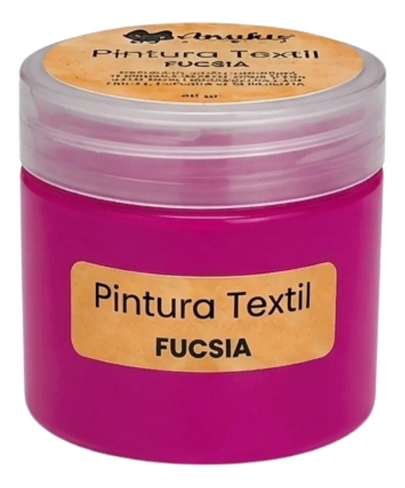 Anukis Pintura Textil y Serigráfica Fucsia 60 grs.