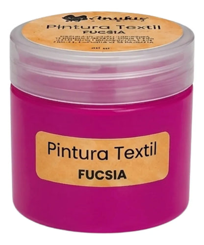Anukis Pintura Textil y Serigráfica Fucsia 60 grs.