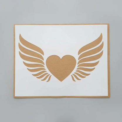 Stencil 25X30  AND03 Corazon Alas
