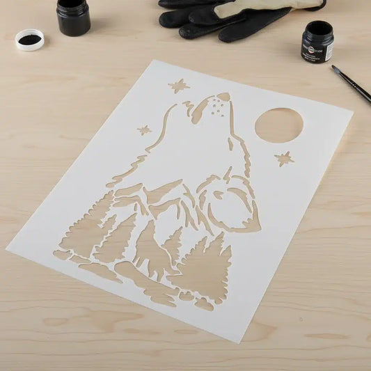Stencil 25X30  ANK12 - Lobo