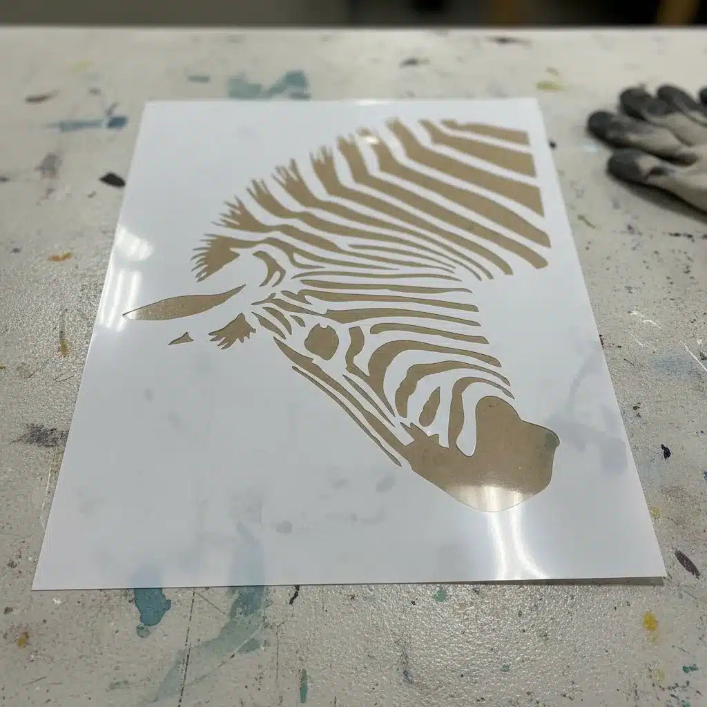 Stencil 25X30  Animales Zebra
