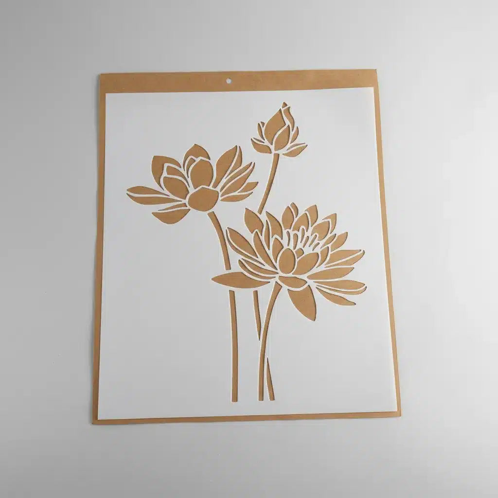 Stencil 25X30  ANK01 - Floral