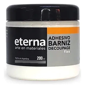 Adhesivo y Barniz Decoupage Flexible 200 ml