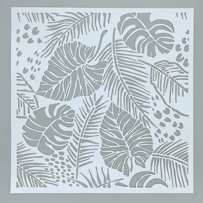 Stencil 30x30 Botanica Trama Hojas