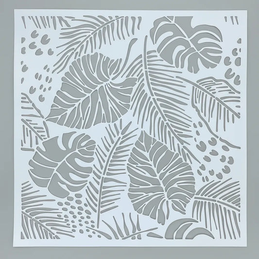 Stencil 30x30 Botanica Trama Hojas