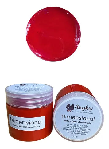 Pasta Dimensional 3D Roja 60 grs