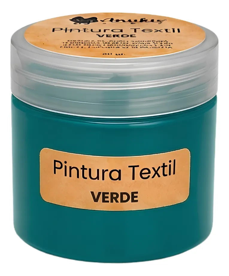 Anukis Pintura Textil y Serigráfica Verde 60 grs.