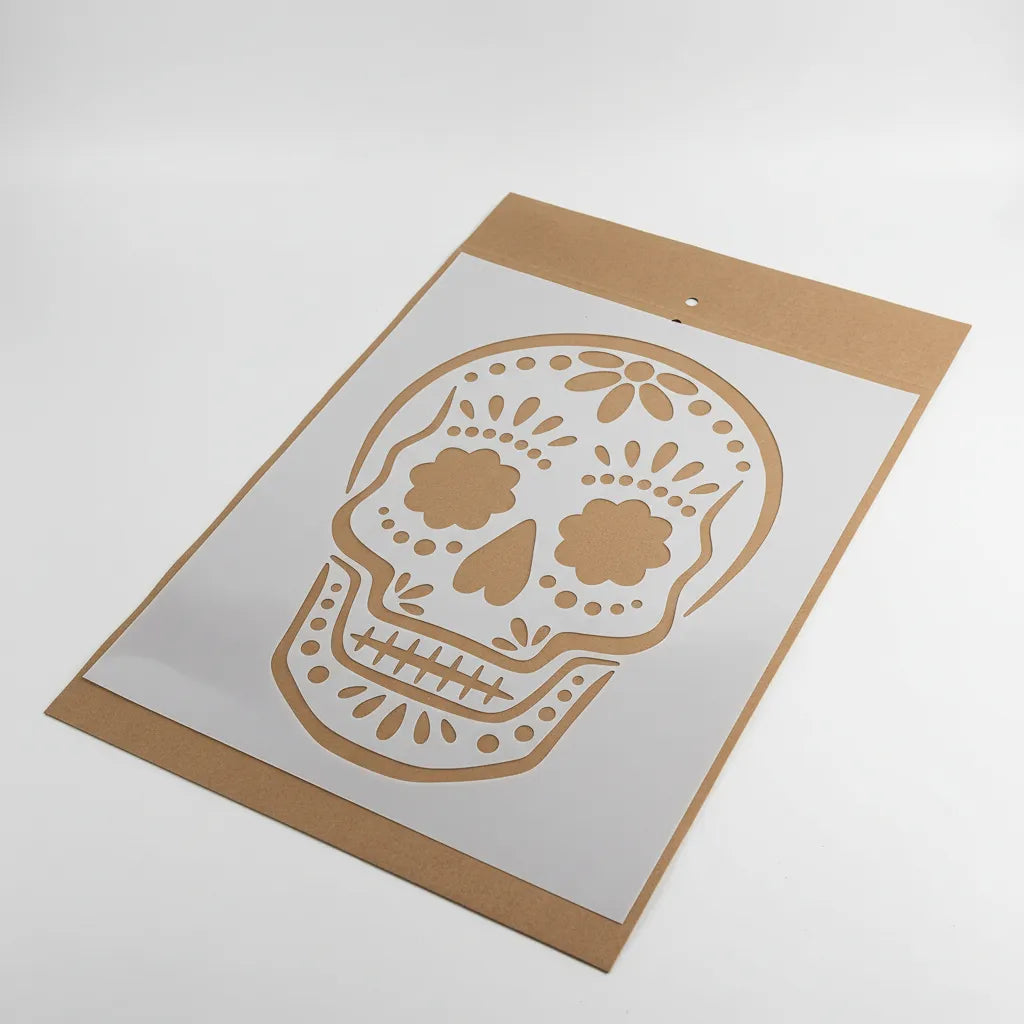 Stencil 25X30  AND01 Calavera